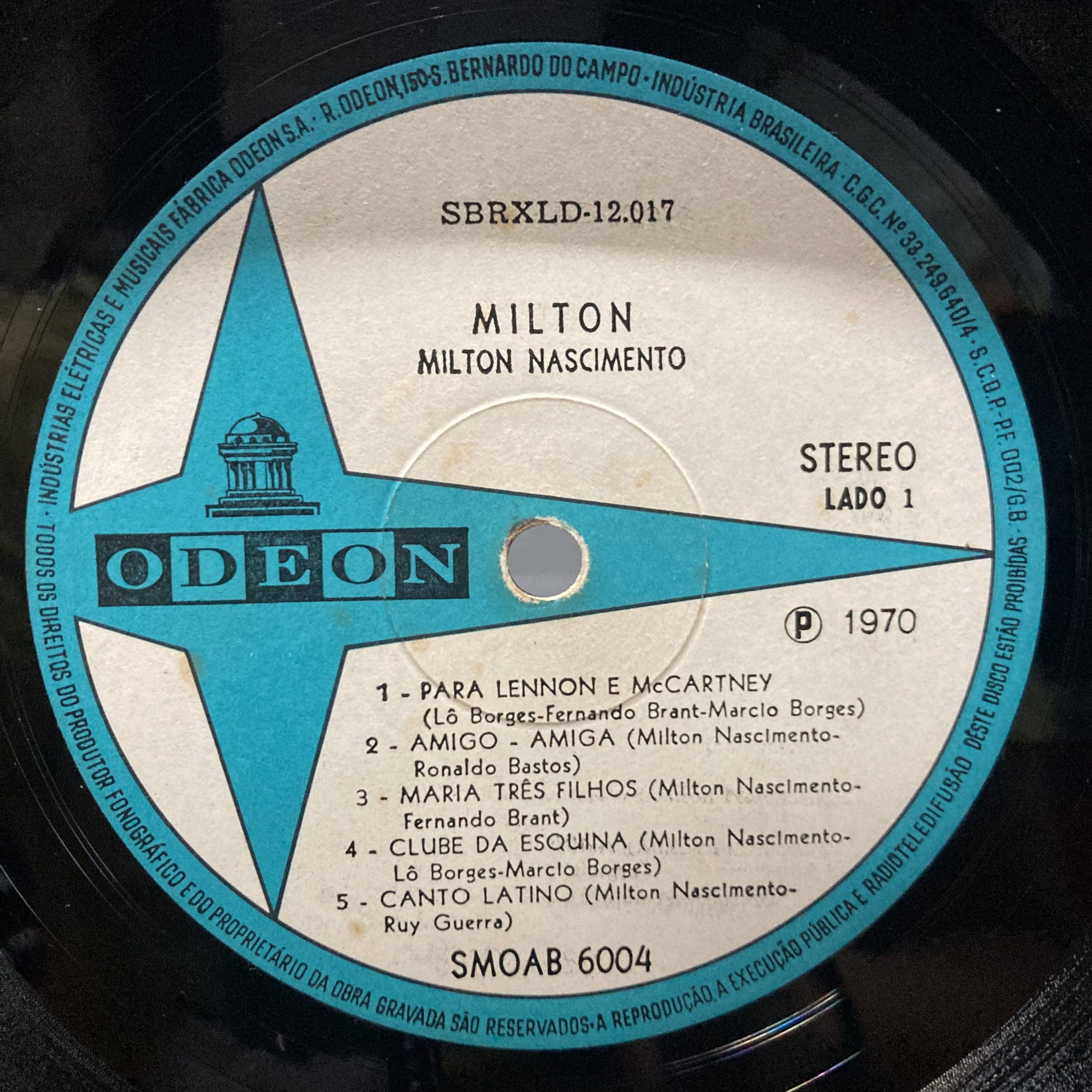 Milton　Direct　Milton　LP　(1970)　Nascimento　Discos